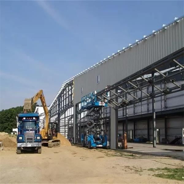 Construção de hangar de armazém de galpão de aeronaves com estrutura de aço pré-fabricada